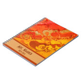 Gepersonaliseerde leraar Vrolijke Abstract Notitieboek (Linkerzijde)