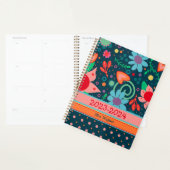 Gepersonaliseerde leraar Vrolijke  Bloemen Planner (Display)
