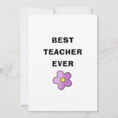 Gepersonaliseerde Leraar Waardering Gift Aangepast Bedankkaart (Achterkant)