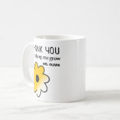 Gepersonaliseerde Leraar Waardering Gift Aangepast Koffiemok (Voorkant links)