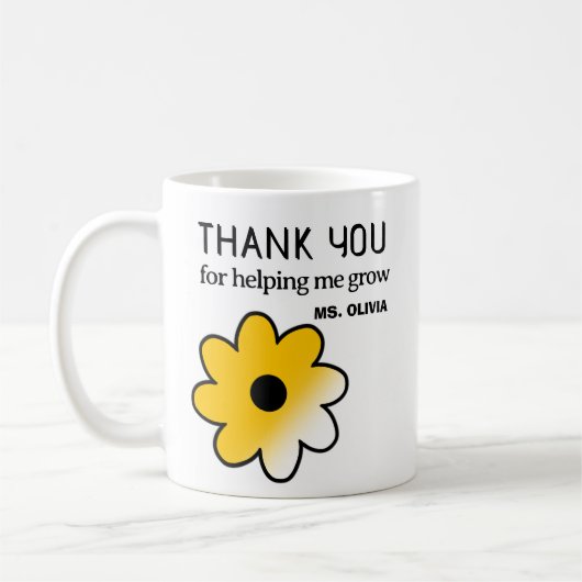 Gepersonaliseerde Leraar Waardering Gift Aangepast Koffiemok (Links)