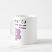 Gepersonaliseerde Leraar Waardering Gift Aangepast Koffiemok (Voorkant links)