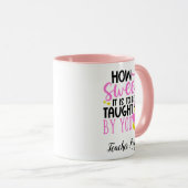 Gepersonaliseerde Leraar Waardering Mokken Cupcake (Voorkant rechts)