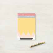 Gepersonaliseerde Leraar Waardering Potlood Stijl Post-it® Notes (Op bureau)