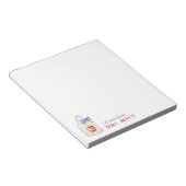 Gepersonaliseerde Leraar Waterverf Tas met Bow Notitieblok (Schuin)