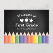 Gepersonaliseerde leraar Welkom terug op de kleute Briefkaart (Voorkant)