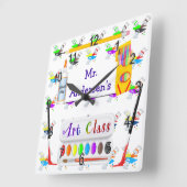 Gepersonaliseerde leraren Kunstklasse klok (Hoek)