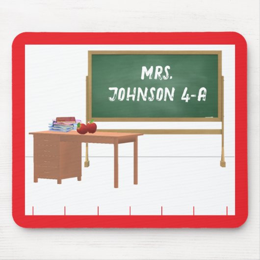 Gepersonaliseerde leraren muismat (Voorkant)