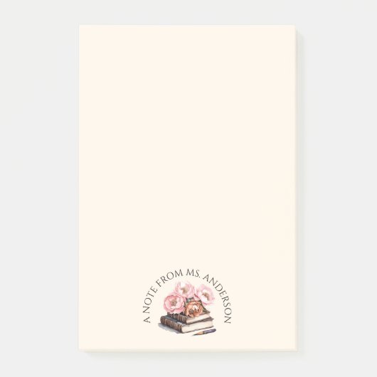 Gepersonaliseerde leraren post-it® notes (Voorkant)