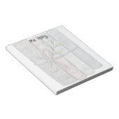 Gepersonaliseerde lerarenboeken gebonden met twine notitieblok (Schuin)