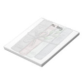 Gepersonaliseerde lerarenboeken gebonden met twine notitieblok (Linkerzijde)