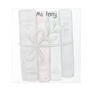 Gepersonaliseerde lerarenboeken gebonden met twine notitieblok