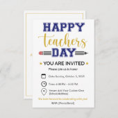 Gepersonaliseerde Lerarendag Kaart (Voorkant / Achterkant)