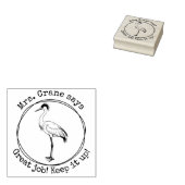 Gepersonaliseerde lerarenkraan Great Work Classroo Rubberstempel (Gestempeld)