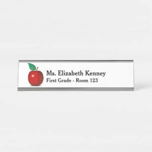 Gepersonaliseerde lerarennaam Bord Bureau Naambordje