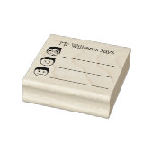 Gepersonaliseerde lerarennaam Emoji's Avaliation Rubberstempel (Stempel)