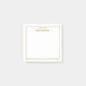 Gepersonaliseerde lerarennaam Professioneel Goud S Post-it® Notes (Voorkant)