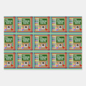 Gepersonaliseerde lerarennaam Sentiment Foto Inpakpapier Vel (Voorkant 3)