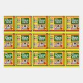 Gepersonaliseerde lerarennaam Sentiment Foto Inpakpapier Vel (Voorkant)