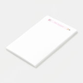 Gepersonaliseerde lerarennotities, Pink Pencil Tea Post-it® Notes (Schuin)