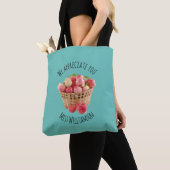 Gepersonaliseerde LERARENWAARDERING Appels BLAUWGR Tote Bag (Dichtbij)