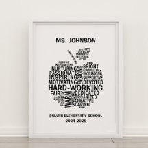 Gepersonaliseerde lerarenwaardering Typografie App