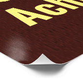Gepersonaliseerde leren print perfect poster (Hoek)