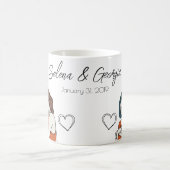 Gepersonaliseerde lesbische matching koffiemok (Center)