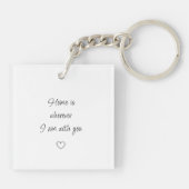 Gepersonaliseerde lesbische paar acryl Sleutelhang Sleutelhanger (Achterkant)