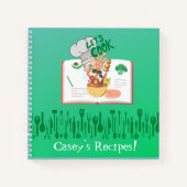 Gepersonaliseerde Let's Cook Kinder Cook Book Notitieboek (Voorkant)