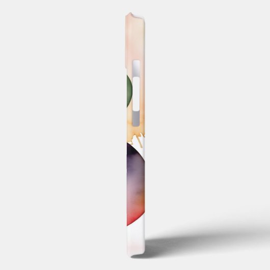 Gepersonaliseerde letter B Elegante Bloemen Waterv Case-Mate iPhone Case (Achterkant / Links)