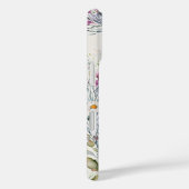 Gepersonaliseerde letter D Elegante Bloemen Waterv Case-Mate iPhone Case (Achterkant / Rechts)