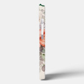 Gepersonaliseerde letter J Elegante Bloemen Waterv Case-Mate iPhone Case (Achterkant / Links)