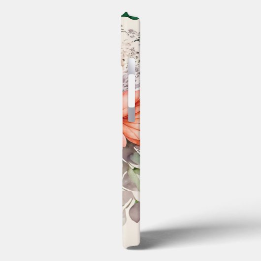 Gepersonaliseerde letter J Elegante Bloemen Waterv Case-Mate iPhone Case (Achterkant / Links)