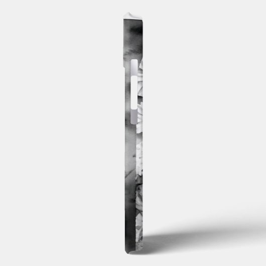 Gepersonaliseerde letter M Elegante Bloemen Waterv Case-Mate iPhone Case (Achterkant / Links)