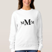 Gepersonaliseerde letter "M" monogram Sjabloon Trui (Voorkant)