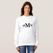 Gepersonaliseerde letter "M" monogram Sjabloon Trui (Voorkant volledig)