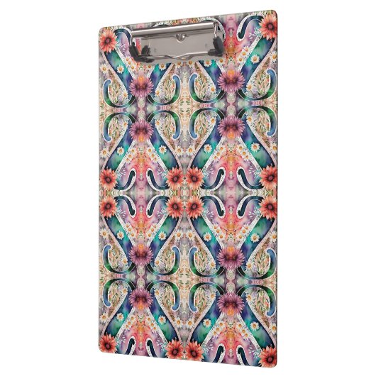 Gepersonaliseerde Letter S Bloemen Waterverf Leraa Klembord (Links)