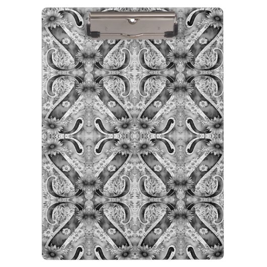 Gepersonaliseerde Letter S Bloemen Waterverf Leraa Klembord (Voorkant)