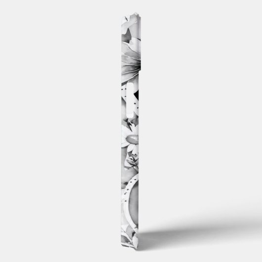 Gepersonaliseerde letter S Elegante Bloemen Waterv Case-Mate iPhone Case (Achterkant / Rechts)