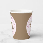 Gepersonaliseerde leuke armadillo happy birthday c papieren bekers (Links)