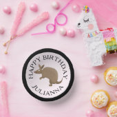 Gepersonaliseerde leuke armadillo happy birthday c papieren kommen (Feest)