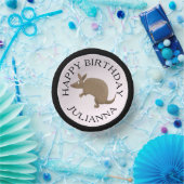 Gepersonaliseerde leuke armadillo happy birthday c papieren kommen (Feest)