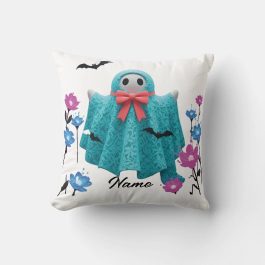 Gepersonaliseerde & Leuke Decor - Schattigee Spook Kussen (Voorkant)