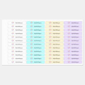 Gepersonaliseerde Leuke Eenhoorn Kinder school Labels (Vel)