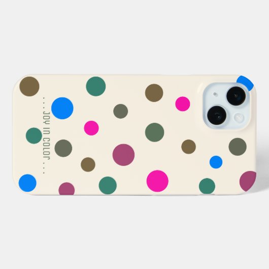 Gepersonaliseerde leuke en elegante kleurrijke cir Case-Mate iPhone case (Achterkant (horizontaal))