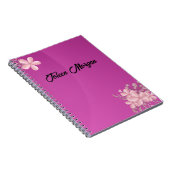 Gepersonaliseerde leuke gradiënt Paarse Notitieboek (Rechterzijde)