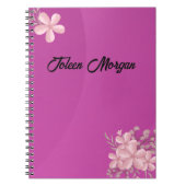 Gepersonaliseerde leuke gradiënt Paarse Notitieboek (Voorkant)