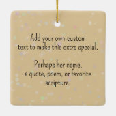 Gepersonaliseerde Leuke Italiaanse Koken Spaghetti Keramisch Ornament (Achterkant)