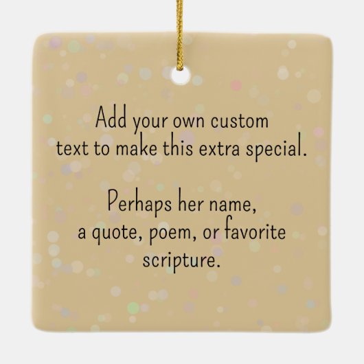 Gepersonaliseerde Leuke Italiaanse Koken Spaghetti Keramisch Ornament (Achterkant)